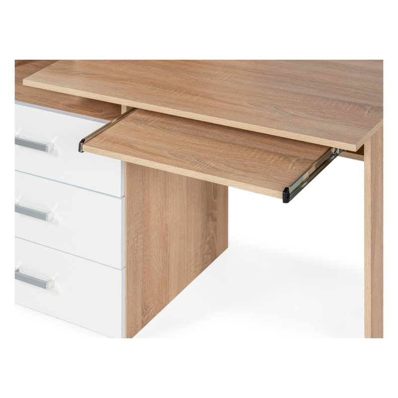 Стол компьютерный Джаз-17 правый 130х60х166,8 дуб сонома