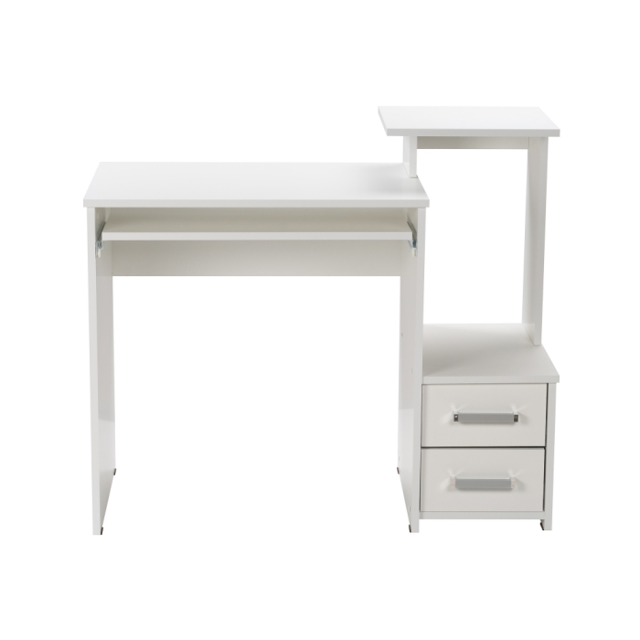 Стол компьютерный Джаз-24 99,6х49,4х86,4 правый белый