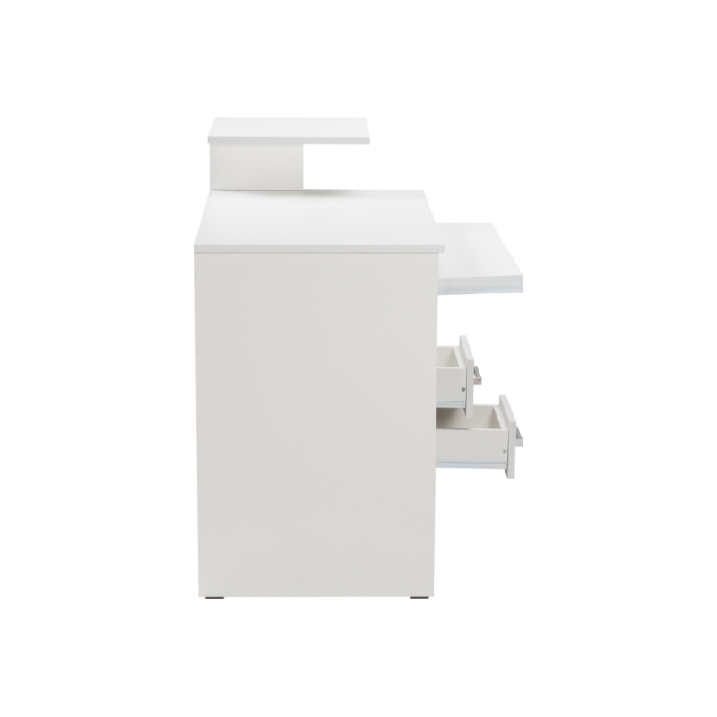 Стол компьютерный Джаз-24 99,6х49,4х86,4 правый белый