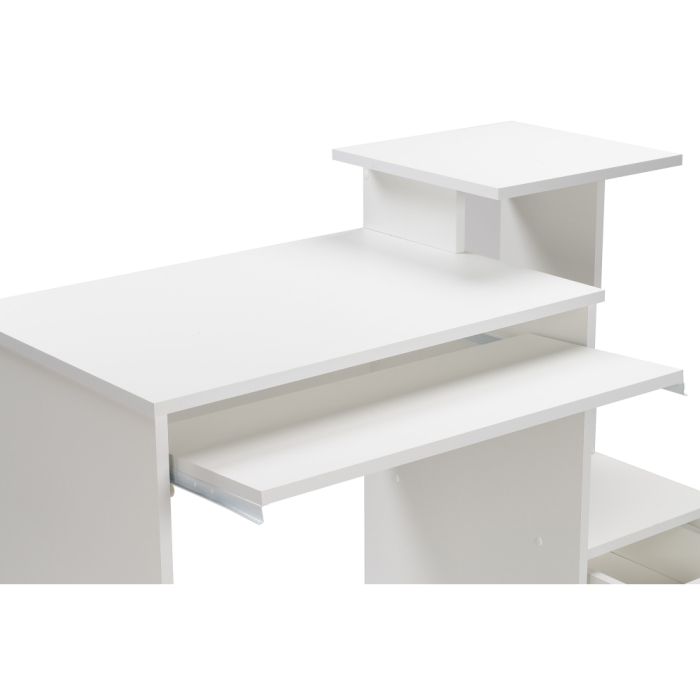Стол компьютерный Джаз-24 99,6х49,4х86,4 правый белый