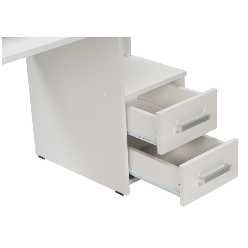 Стол компьютерный Джаз-24 99,6х49,4х86,4 правый белый