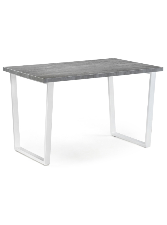 Стол Лота Лофт 120х74х75 25 мм белый матовый / бетон