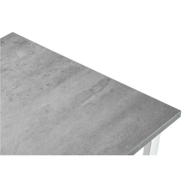 Стол Лота Лофт 120х74х75 25 мм белый матовый / бетон