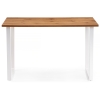 Стол Лота Лофт 140х80х75 25 мм дуб вотан / белый матовый
