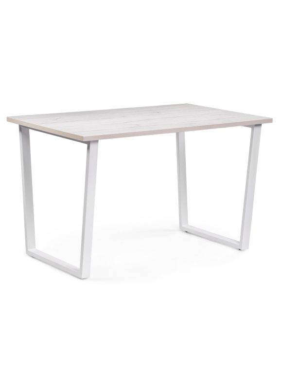Стол Лота Лофт 140х80х75 25 мм юта / белый матовый