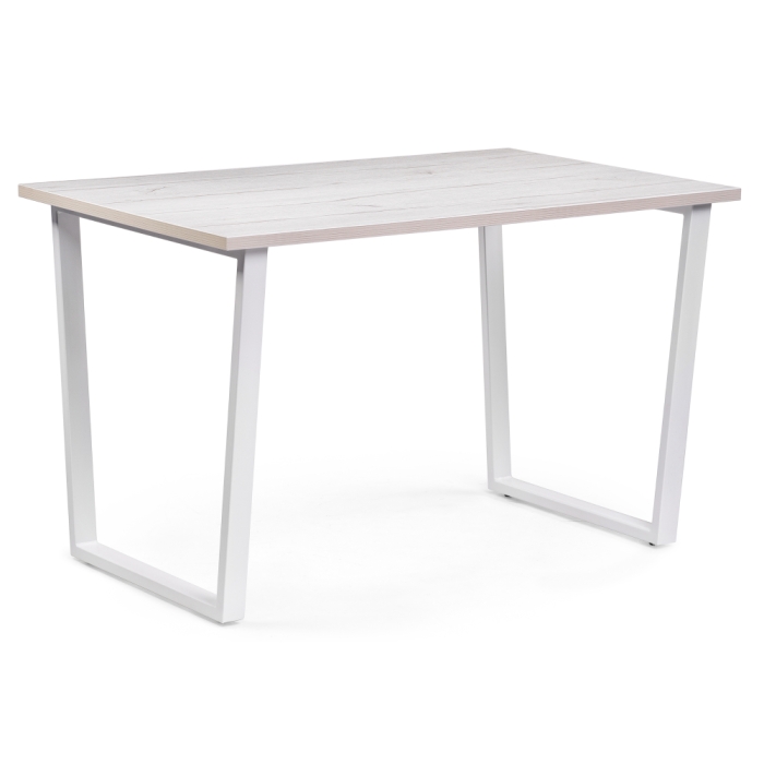 Стол Лота Лофт 140х80х75 25 мм юта / белый матовый