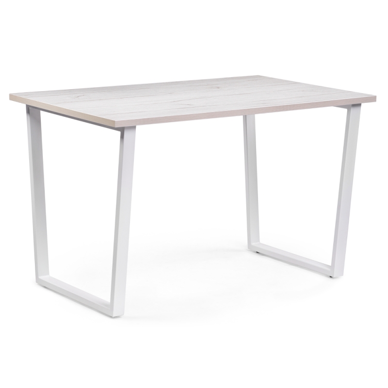 Стол Лота Лофт 140х80х75 25 мм юта / белый матовый