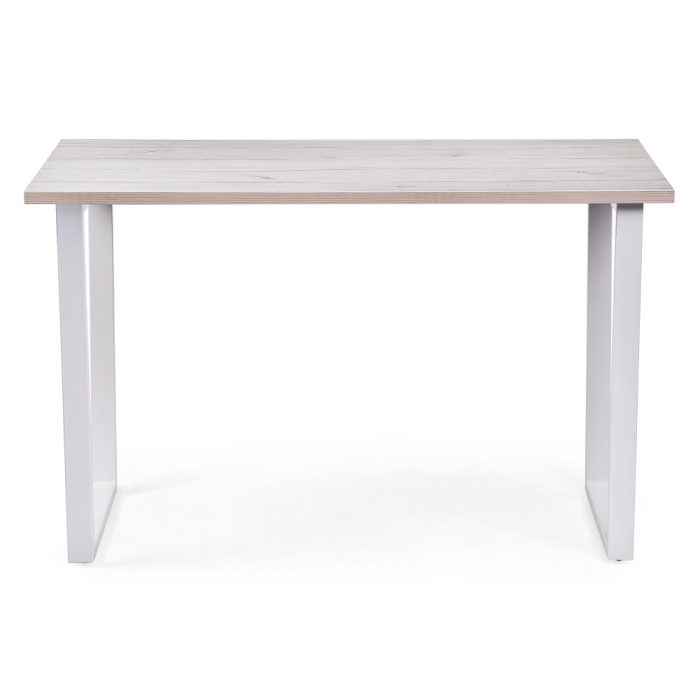 Стол Лота Лофт 140х80х75 25 мм юта / белый матовый