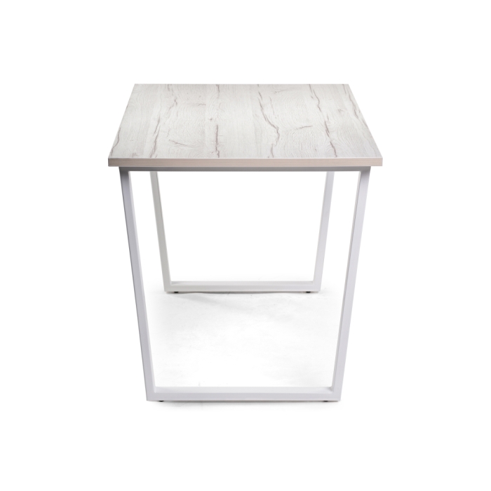 Стол Лота Лофт 140х80х75 25 мм юта / белый матовый