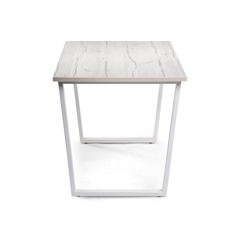 Стол Лота Лофт 140х80х75 25 мм юта / белый матовый