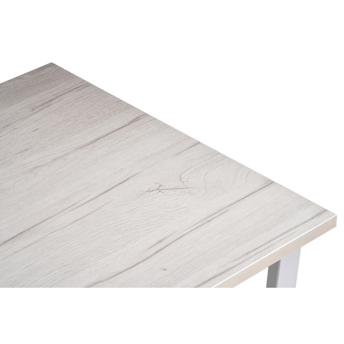 Стол Лота Лофт 140х80х75 25 мм юта / белый матовый