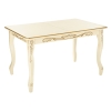 Стол Мауро 129(179)х84х78 патина золото / слоновая кость