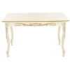 Стол Мауро 129(179)х84х78 патина золото / слоновая кость