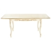 Стол Мауро 129(179)х84х78 патина золото / слоновая кость