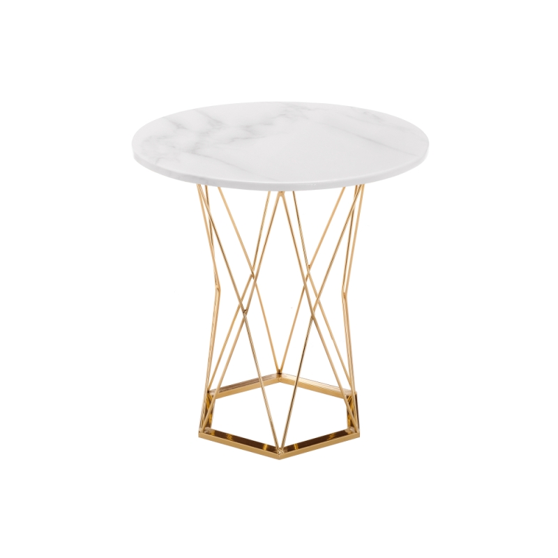 Стол Melan 60х70 white / gold