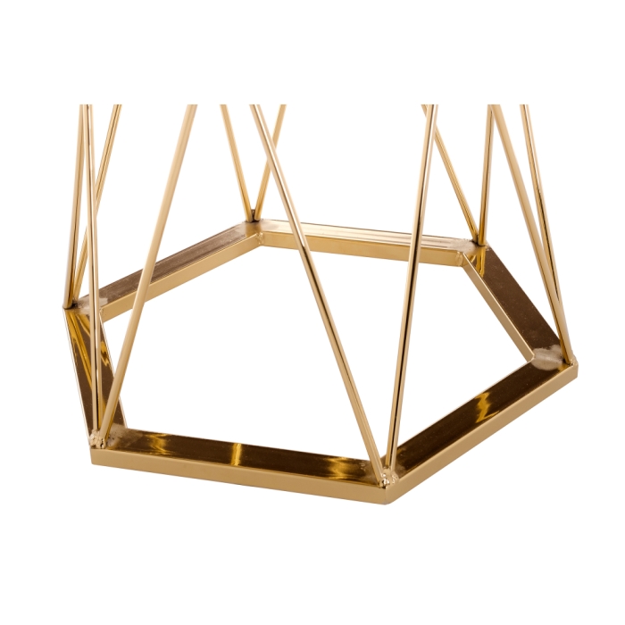 Стол Melan 60х70 white / gold