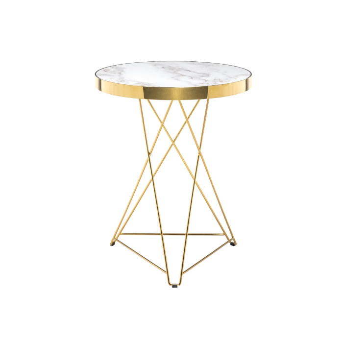 Стол Milena 60х76 white / gold