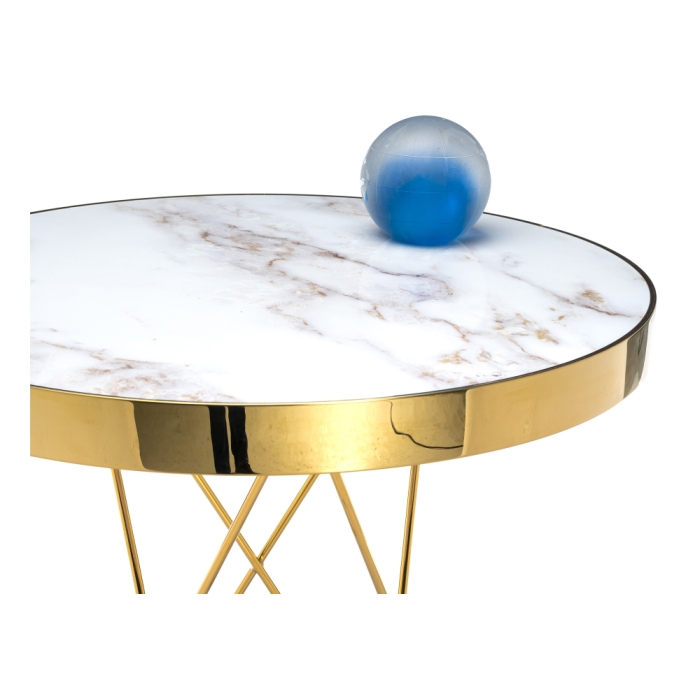 Стол Milena 60х76 white / gold