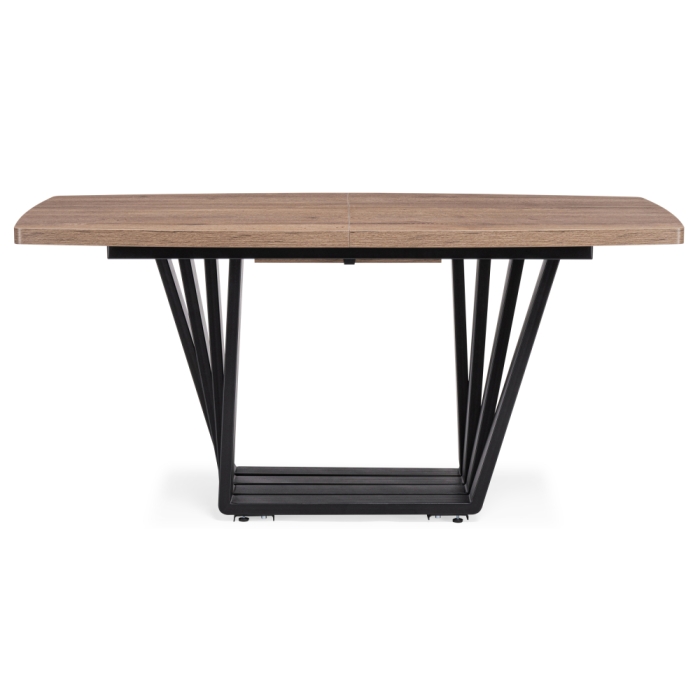 Стол на тумбе Эудес дуб галифакс табак / черный