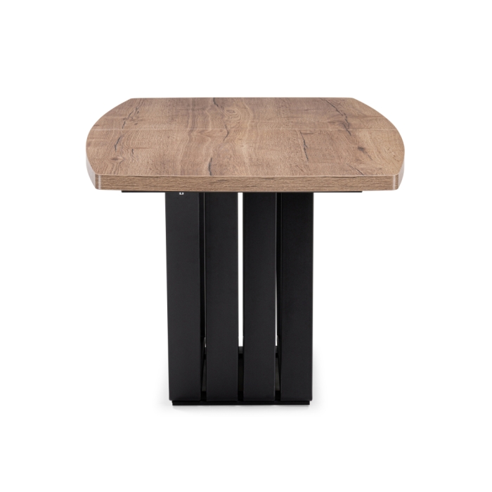 Стол на тумбе Эудес дуб галифакс табак / черный