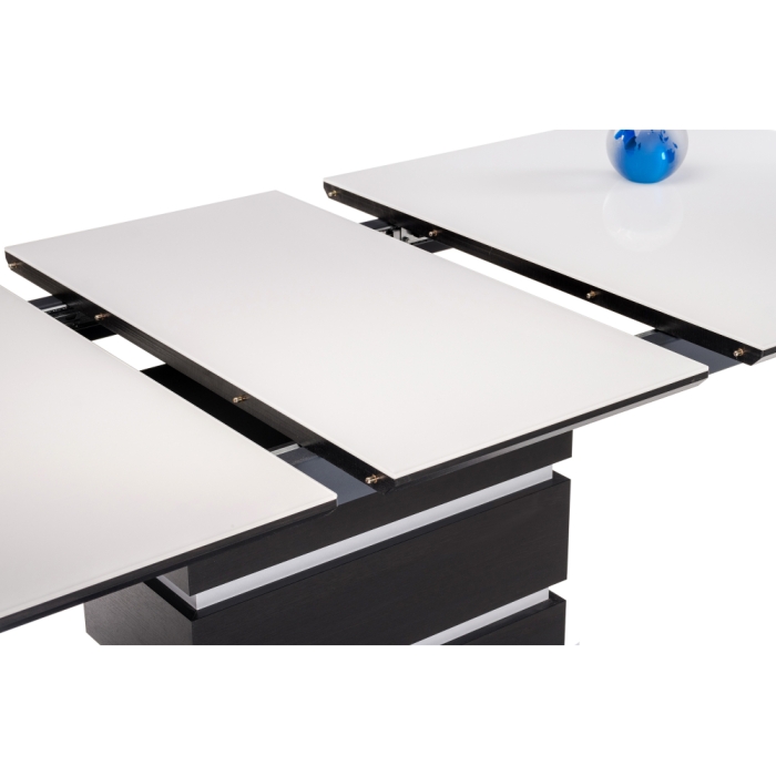 Стол на тумбе Фернан 140(180)х80х76 венге / белый