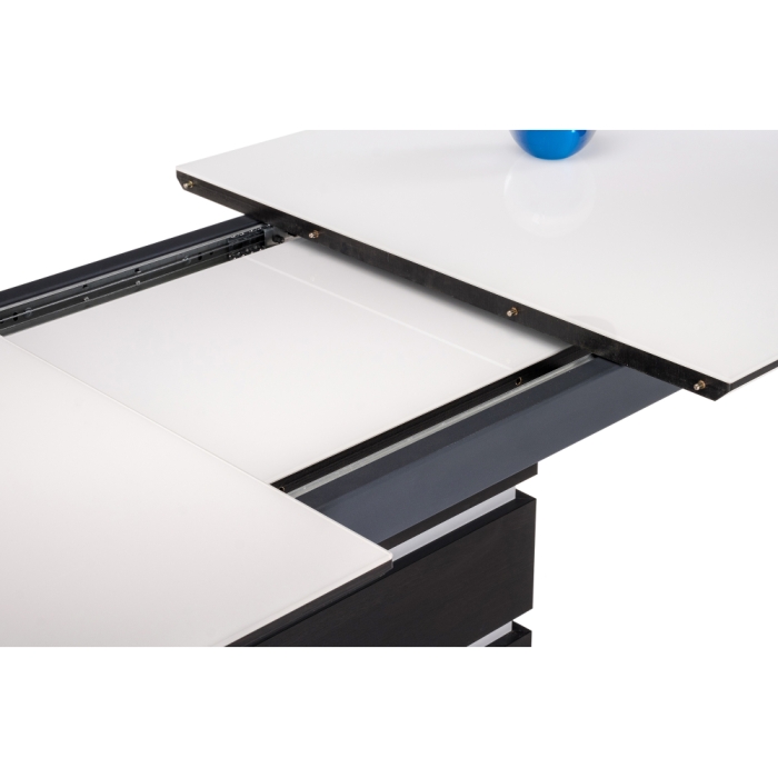 Стол на тумбе Фернан 140(180)х80х76 венге / белый