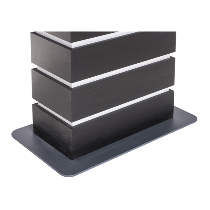 Стол на тумбе Фернан 140(180)х80х76 венге / белый