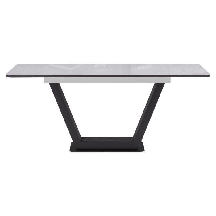 Стол на тумбе Иматра 140(180)х80х75 ультра белый / черный