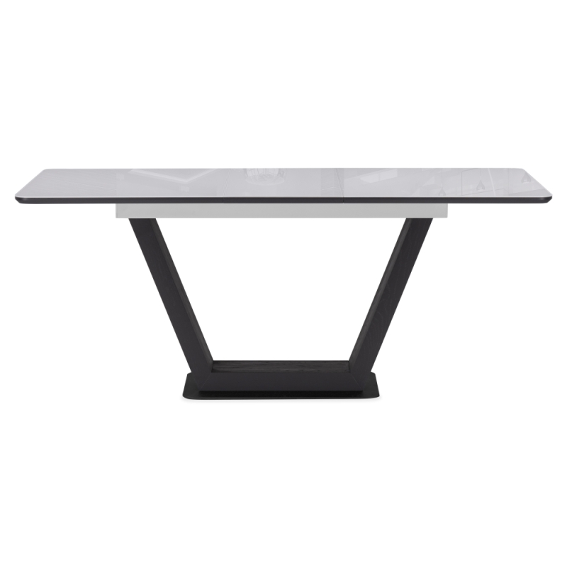 Стол на тумбе Иматра 140(180)х80х75 ультра белый / черный