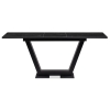 Стол на тумбе Иматра 140х80х76 черный мрамор / черный кварц