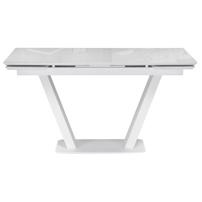 Стол на тумбе Конор 140(200)х80х73 ультра белый / белый