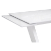 Стол на тумбе Конор 140(200)х80х73 ультра белый / белый
