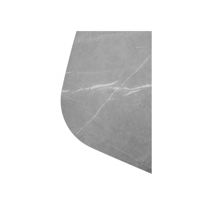 Стол на тумбе Matera 160 KL-136 итальянская керамика серый мрамор матовый / черный