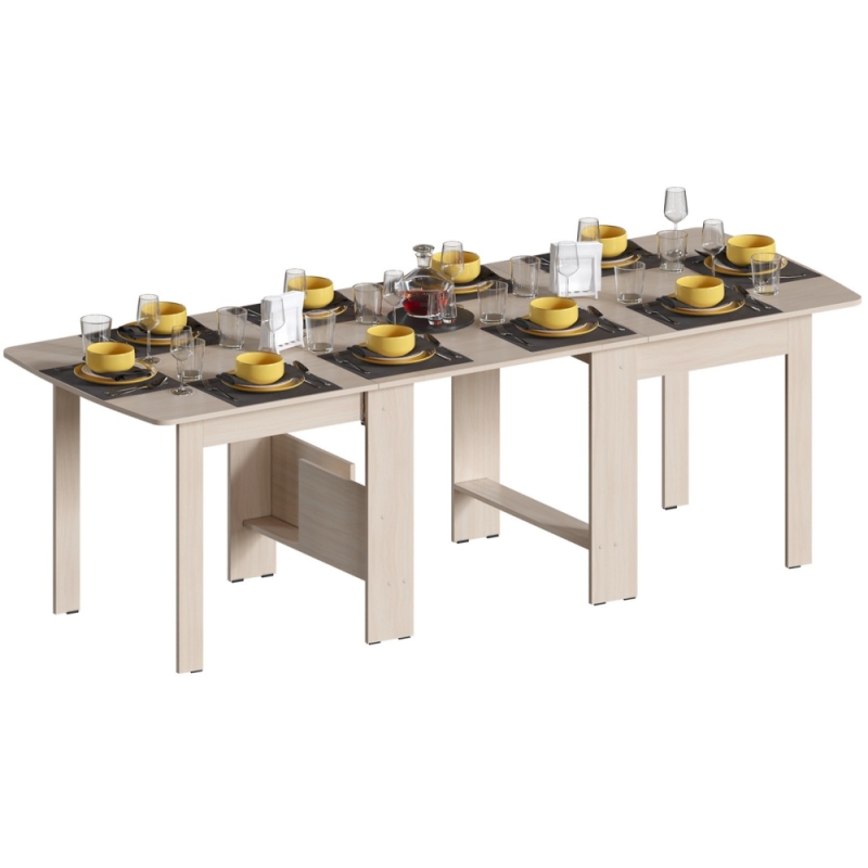 Стол обеденный раздвижной СтК7 дуб молочный