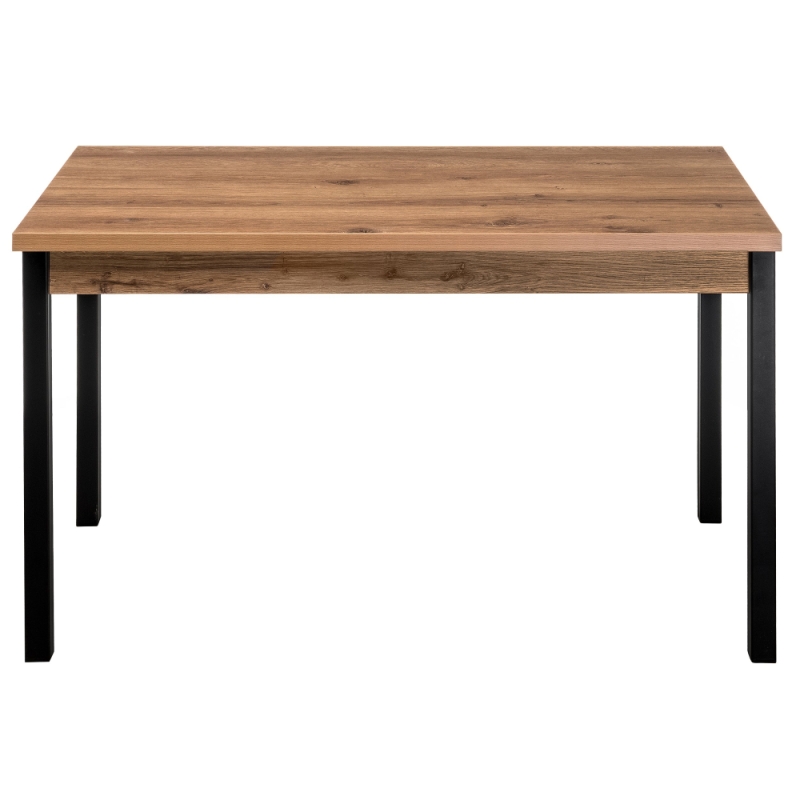 Стол Оригон 120(160)х70х77 дуб горный / черный матовый