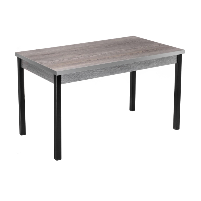 Стол Оригон 120(160)х70х77 навара / черный матовый