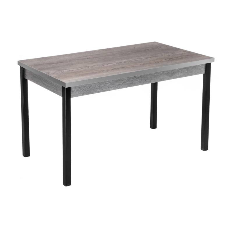 Стол Оригон 120(160)х70х77 навара / черный матовый