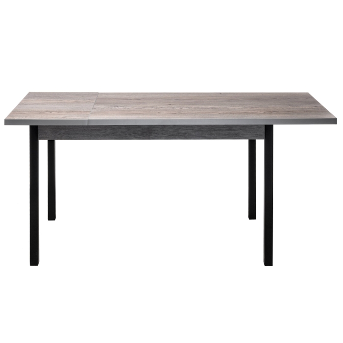 Стол Оригон 120(160)х70х77 навара / черный матовый