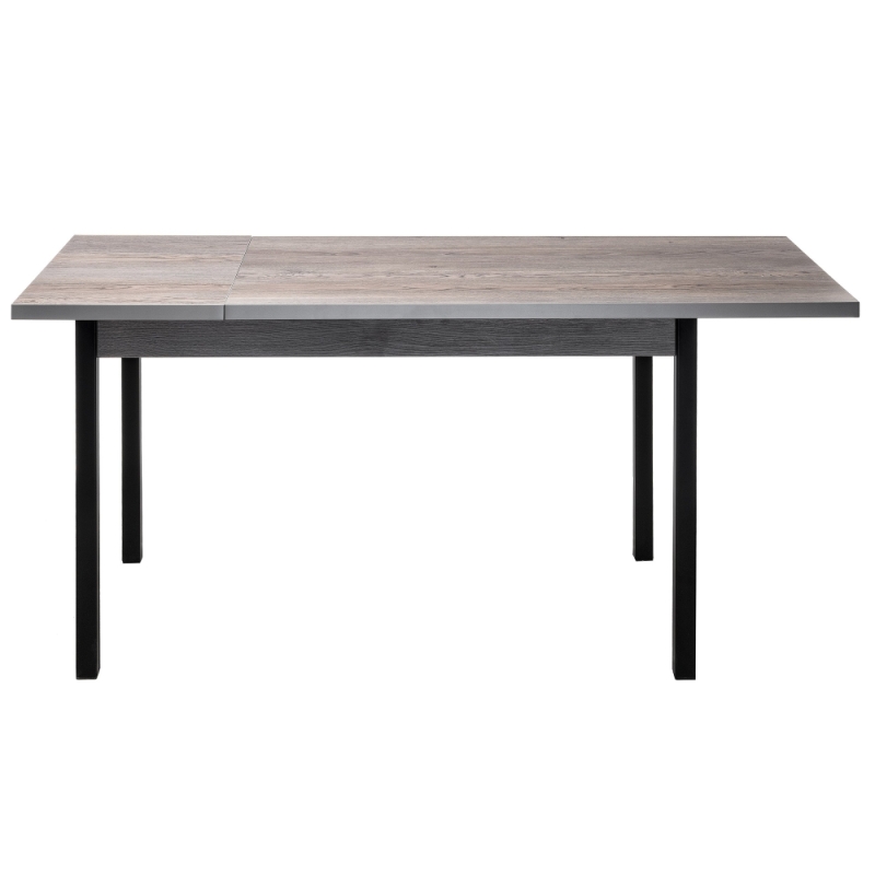 Стол Оригон 120(160)х70х77 навара / черный матовый