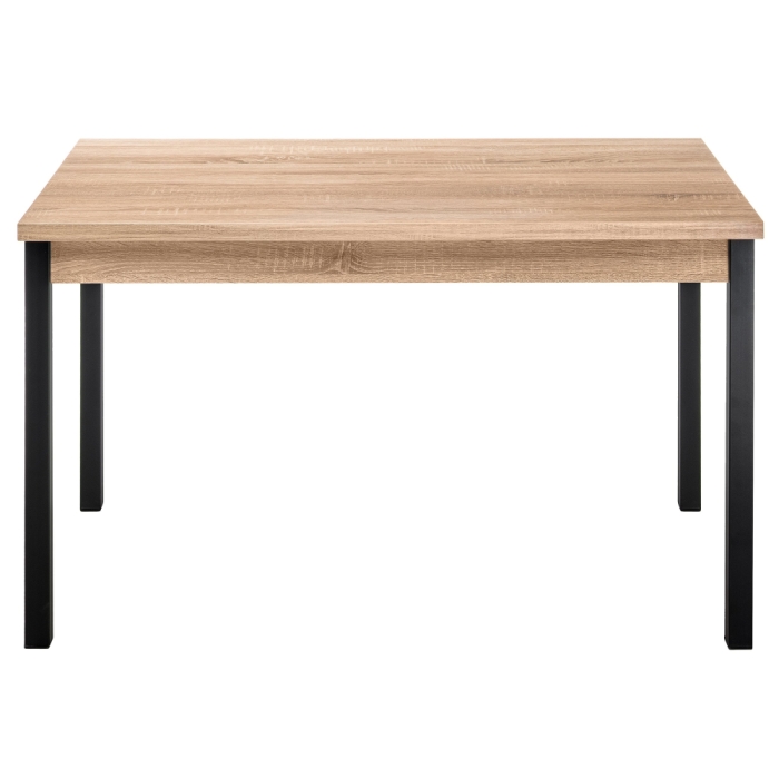 Стол Оригон 120(160)х70х77 сонома / черный матовый