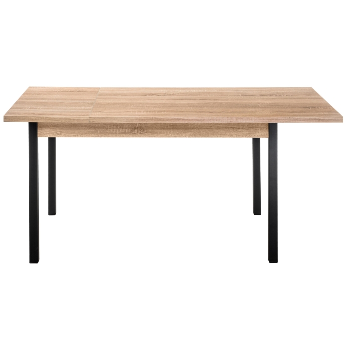 Стол Оригон 120(160)х70х77 сонома / черный матовый