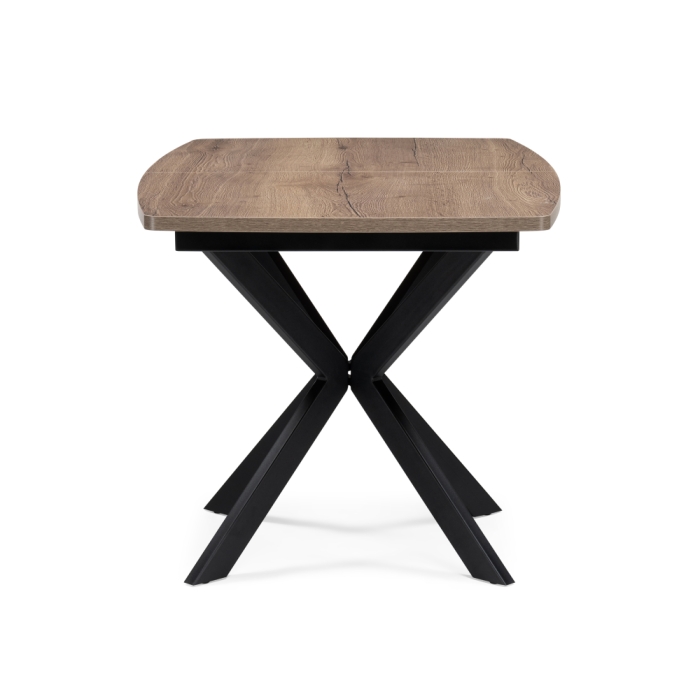 Стол Палу 130(170)х80х75 дуб галифакс табак / черный