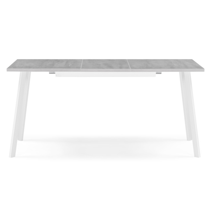 Стол раскладной Колон Лофт 120(160)х75х75 25 мм бетон / белый матовый