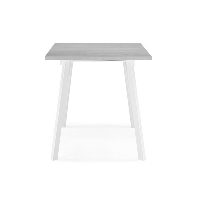 Стол раскладной Колон Лофт 120(160)х75х75 25 мм бетон / белый матовый