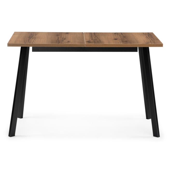 Стол раскладной Колон Лофт 120(160)х75х75 25 мм дуб делано темный / матовый черный