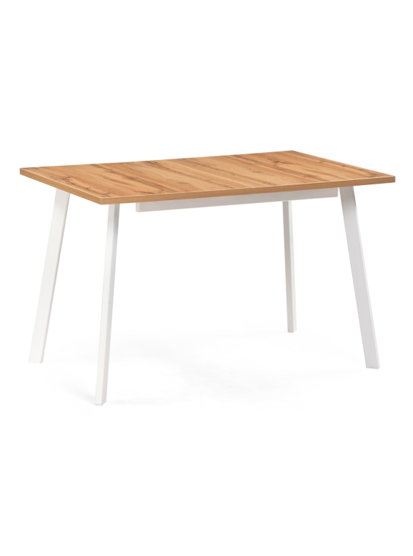 Стол раскладной Колон Лофт 120(160)х75х75 25 мм дуб вотан / белый матовый