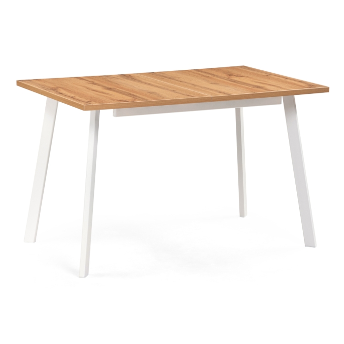 Стол раскладной Колон Лофт 120(160)х75х75 25 мм дуб вотан / белый матовый