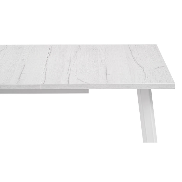 Стол раскладной Колон Лофт 120(160)х75х75 25 мм юта / белый матовый