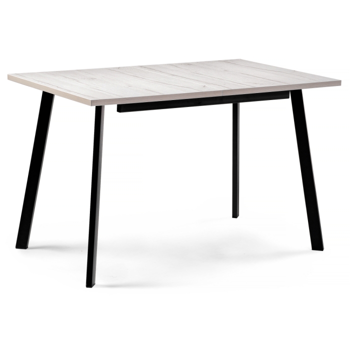 Стол раскладной Колон Лофт 120(160)х75х75 25 мм юта / матовый черный