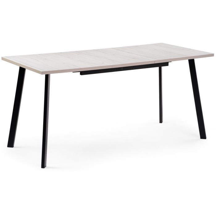 Стол раскладной Колон Лофт 120(160)х75х75 25 мм юта / матовый черный